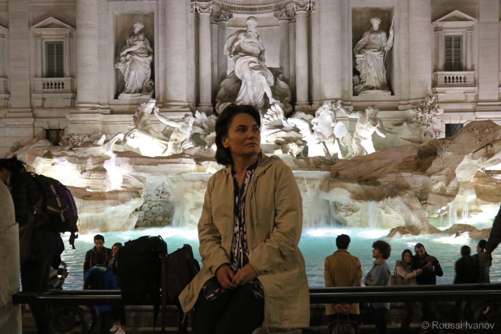 Trevi Fountain at night